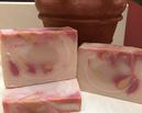 handmade soap, bar soap, lather, creamy, milford,michigan, peony