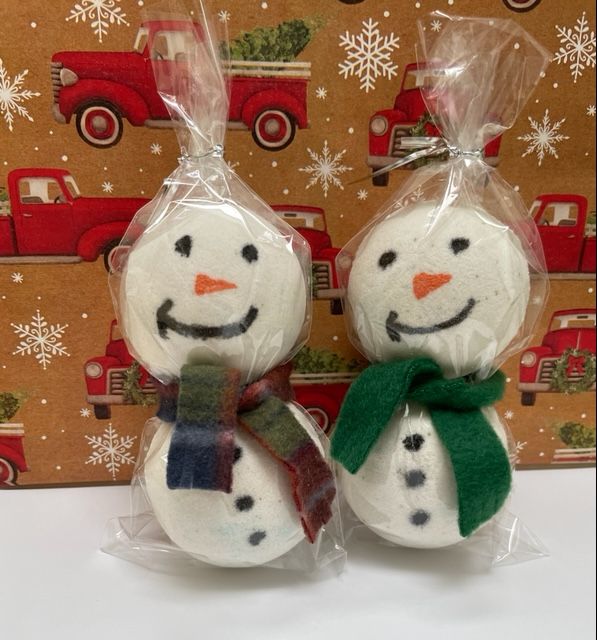 christmas bath bomb,Snowmen bath bomb